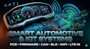 design automotive iot pcb, firmware, can, ble, wifi systems