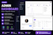 design a modern admin dashboard with mern stack