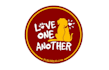 design love one another sticker dog cat logo
