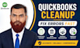 do quickbooks catch up, cleanup and monthly bookkeeping