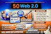 build 50 manual white hat SEO friendly web 2 0 backlinks using high da sites
