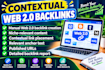 build high quality contextual web 2 0 backlinks for SEO