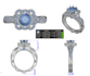do 3d jewelry cad design and high quality render