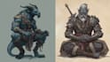fantasy character fantasy character art in unique style