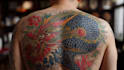 make a traditional japanese irezumi tattoo