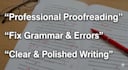 proofread and correct grammar mistakes in your document