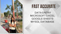 do data entry and mysql database work accurately