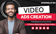 edit  engaging and most attractive video ads for any purposes