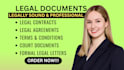 draft legal documents as your lawyer