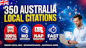 manually submit 350 aus local citations with nap consistency