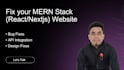 fix bugs errors and issues in nextjs reactjs and nodejs asap