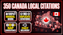 manually submit 350 canada local citations with nap consistency