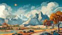 create professional vector illustration for landscapes and objects