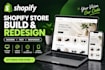 build or redesign your shopify store