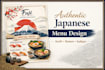 authentic japanese menu design by a native designer