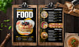 a modern restaurant menu and digital menu board