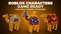 design custom roblox 3d characters, ugc and low poly models
