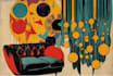 draw retro design or vintage design