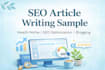 write SEO optimized blog posts