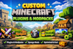 develop custom minecraft plugins, modpacks and sponge mods