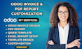 design odoo invoice template pdf report and qweb customization