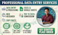 do expert data entry and web research