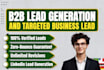 targeted b2b lead generation prospecting email list building