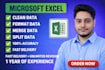 clean data in excel, merge, format, split excel data