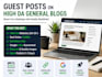 do guest post on high traffic general blogs