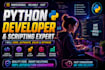create python scripts and automation tasks