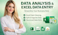 data analysis, excel cleaning, split data and structure data  entry for business