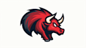 do powerful bull head mascot flat logo design 1 day