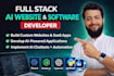 do full stack website development, ai website, ai chatbot, ai software de