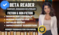 do book reading romance beta reader and book feedback