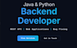 build a backend for your website using java or python