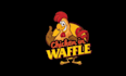 design looks nice intriguing logo for chicken in waffle