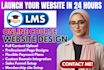 do lms educational website online course elearning website membership site setup