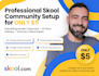 create your skool community in 2 days