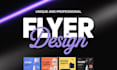 create unique and attractive flyer design