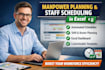 design a smart staff scheduling and shift planner