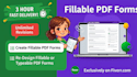 convert your document into a professional, fillable PDF form