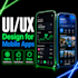 design mobile app UI UX for ios and android
