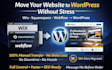 convert clone or transfer squarespace, wix, weebly, webflow to wordpress website