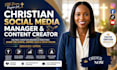 be christian social media manager content creator youtube virtual assistant