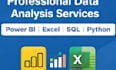 create professional power bi dashboard, data analysis