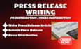 do press release and PR distribution