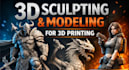 create high quality 3d model, sculptures and graphics design