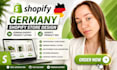 do germany shopify store design shopify product seo german shopify listing