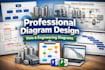 create microsoft visio diagrams, flowcharts, pfd, and pid