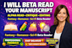 beta read alpha read, critique manuscript, fantasy romance sci fi beta reader